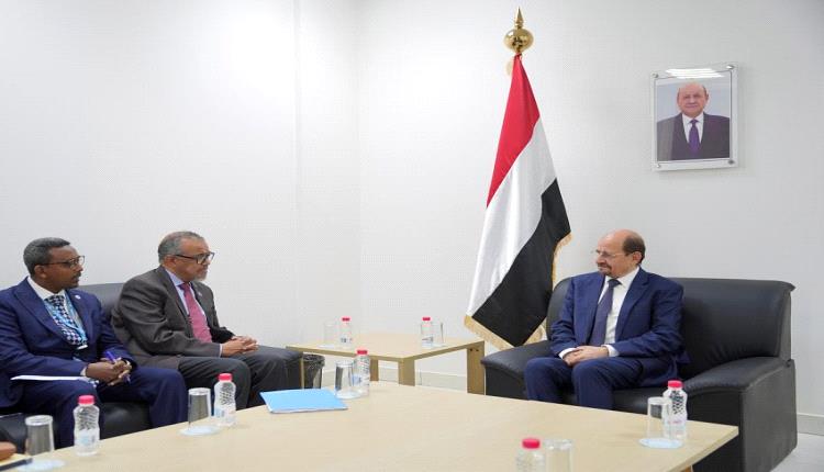 الزنداني يستقبل مدير منظمة الصحة العالمية في عدن
