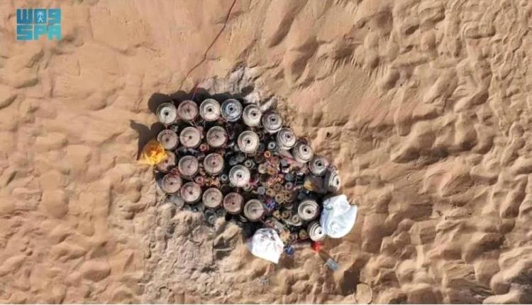 مسام ينزع 840 لغم حوثي في هذه المناطق