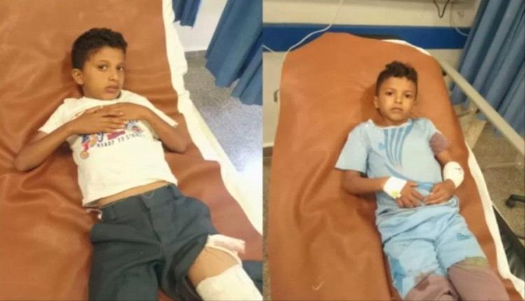 انفجار مقذوف حوثي يصيب طفلين بجراح خطيرة في تعز