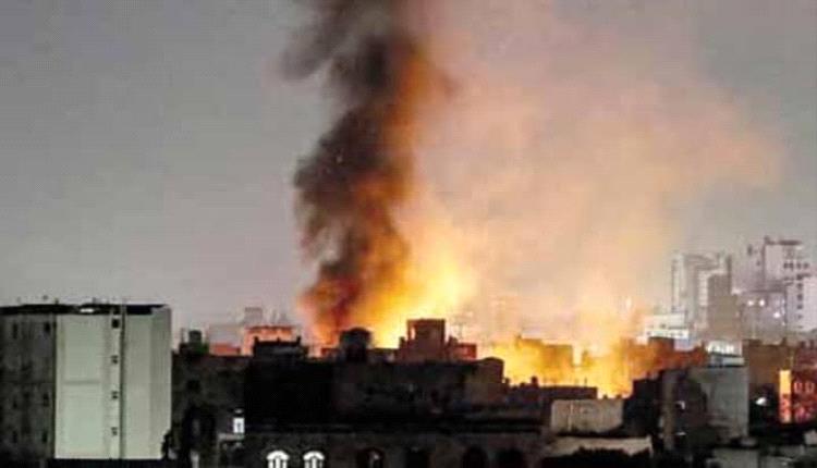 دوي انفجارات عنيفة تهز صنعاء وعمران والطيران الأمريكي يواصل القصف
