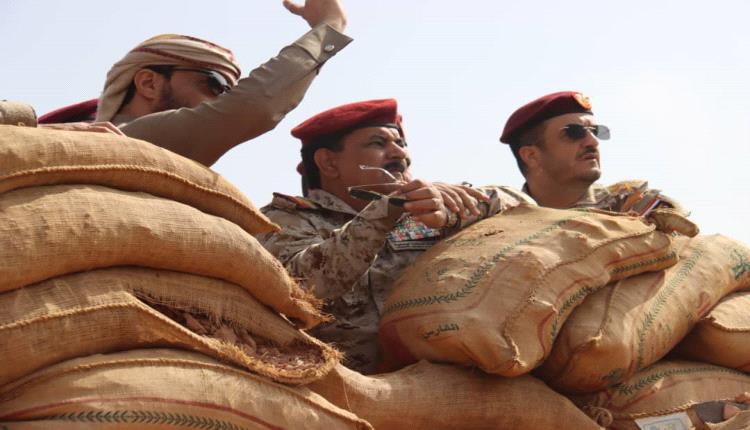 وزير الدفاع من جبهات كتاف والبقع: الرهان على الابطال لاستعادة الدولة