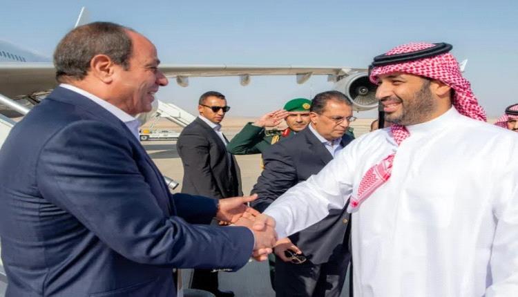 محمد بن سلمان يستقبل السيسي في نيوم