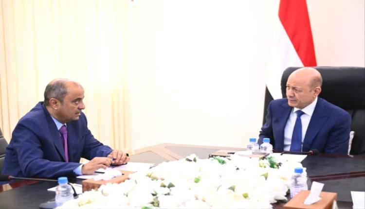الاصلاحات مواجهة السيول أبرز نقاط التواصل بين العليمي وبن بريك