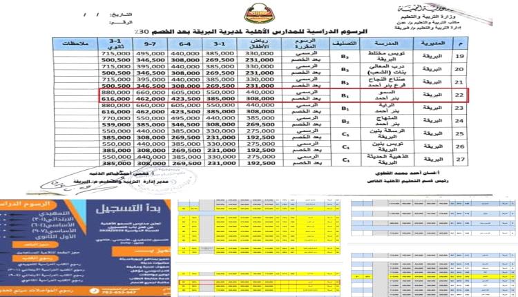صحفي يكشف خفايا صادمة.. مكتب تربية عدن يفرض رسومًا أعلى من المدارس نفسها
