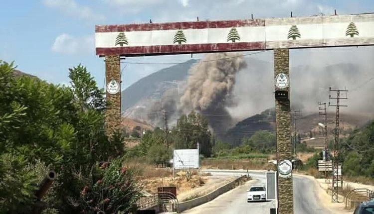 الجيش الاسرائيلي يهاجم أهدافاً لحزب الله جنوب لبنان