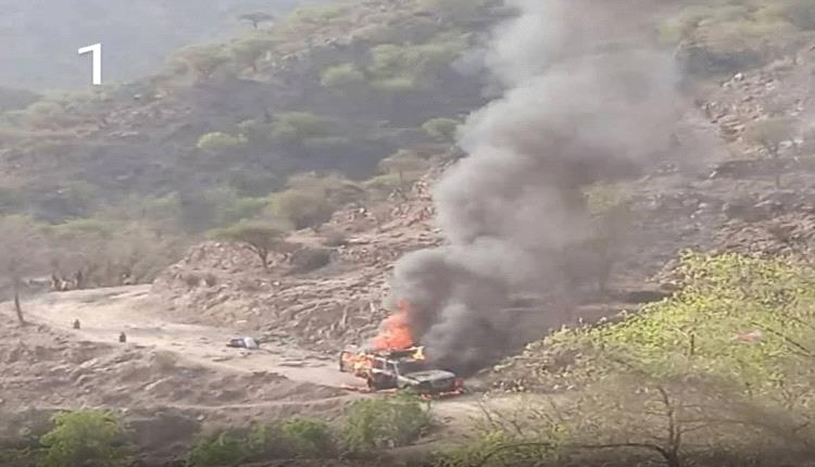 سيارة تشتعل في قبيطة لحج وناشطون يحذرون: القنابل المتنقلة تفتك بالمواطنين