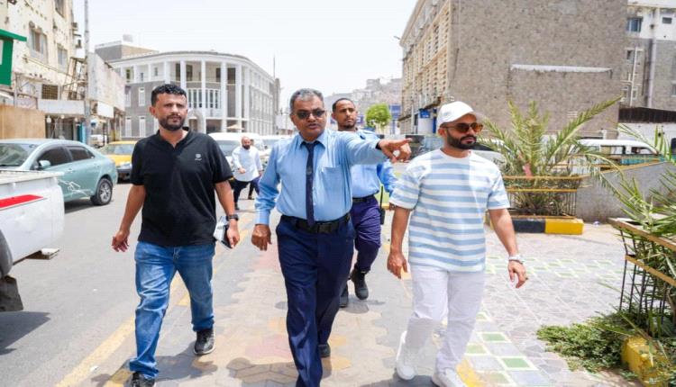 تدشين مشروع إشارات المرور في مديرية صيرة بعدن