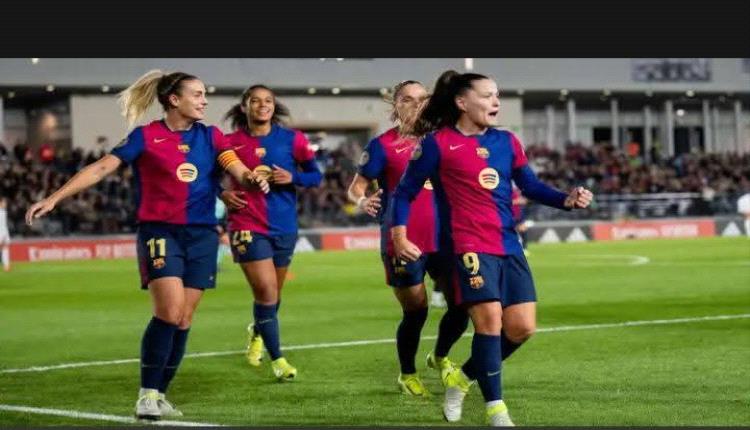 برشلونة يمطر شباك ريال مدريد في كأس السيدات