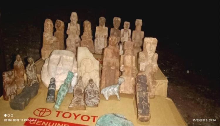 كانت في كراتين مخصصة لقطع غيار السيارات.. إحباط محاولة تهريب آثار عبر باب المندب
