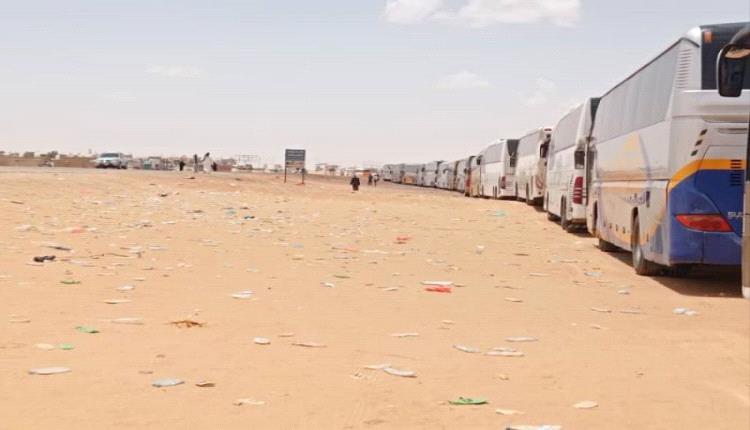 عودة الازدحام إلى منفذ الوديعة 