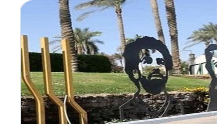 ظهور مجسم لمحمد صلاح في طريق المتحف المصري الجديد