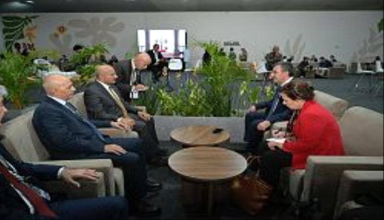 طارق صالح يلتقي رؤساء عدد من الوفود المشاركة في قمة المناخ