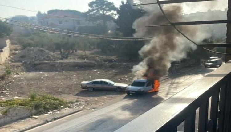 غارة إسرائيلية بصاروخين على مركبة في مدينة بنت جبيل جنوبي لبنان