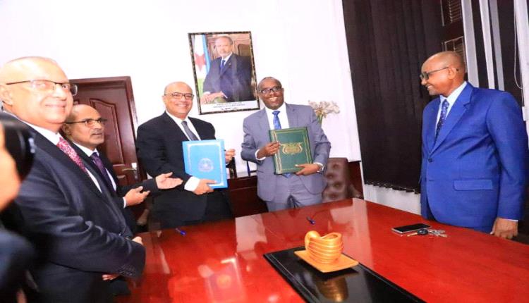 اليمن وجيبوتي توقعان مذكرة تعاون في مجالات الاتصالات وتكنولوجيا المعلومات والتحول الرقمي