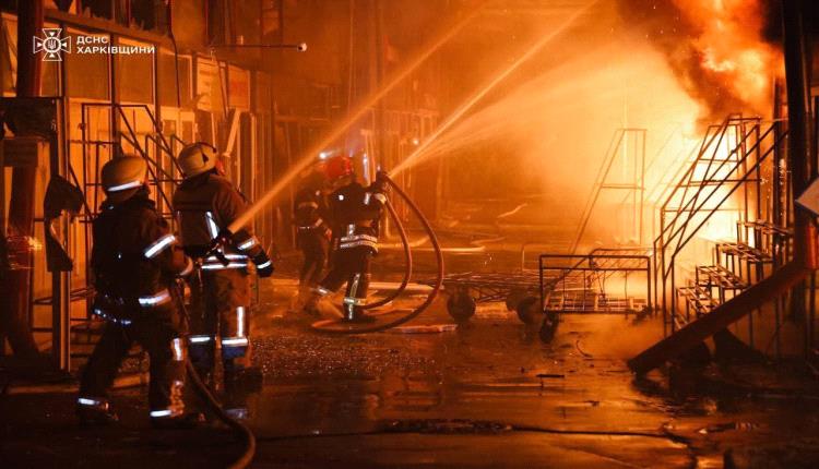 إصابة 32 شخصاً بضربات روسية على خاركيف