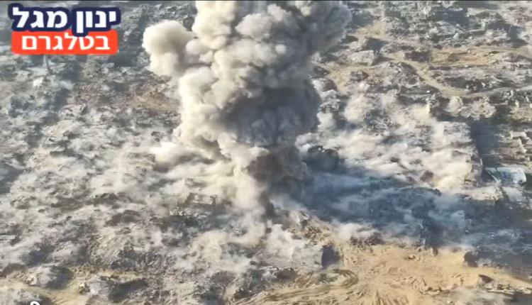 جيش الإحتلال ينفذ عمليات قصف ونسف جنوب وشمال غزة