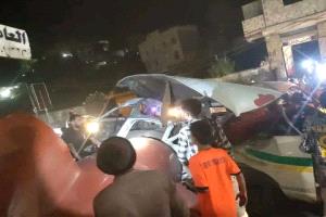 صور.. انفجار عنيف يهز تعز و كتلة نار ضخمة تشعل جولة سنان وسقوط جرحى