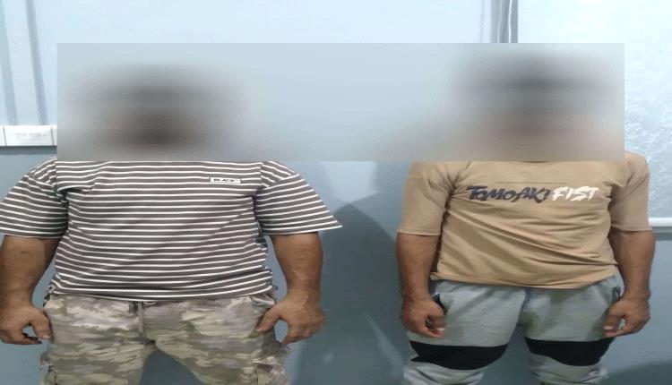 أمن عدن يضبط متهمين بتفجير قنبلة في شارع معارض السيارات