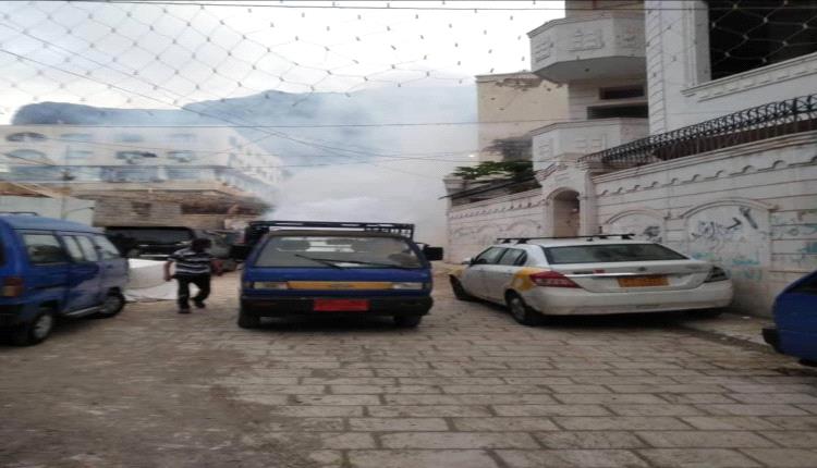 صحة البيئة بصيرة يواصل حملات الرش الضبابي في أحياء المديرية