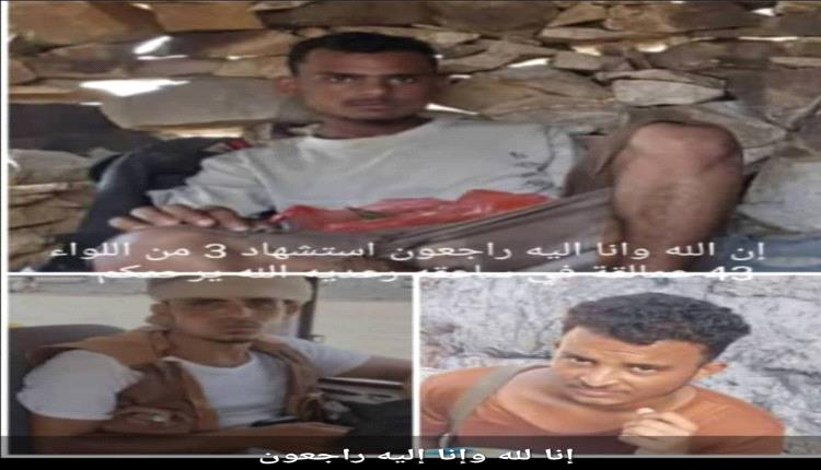 صاعقة رعدية تودي بحياة 3 من ألوية العمالقة في جبهة حيس