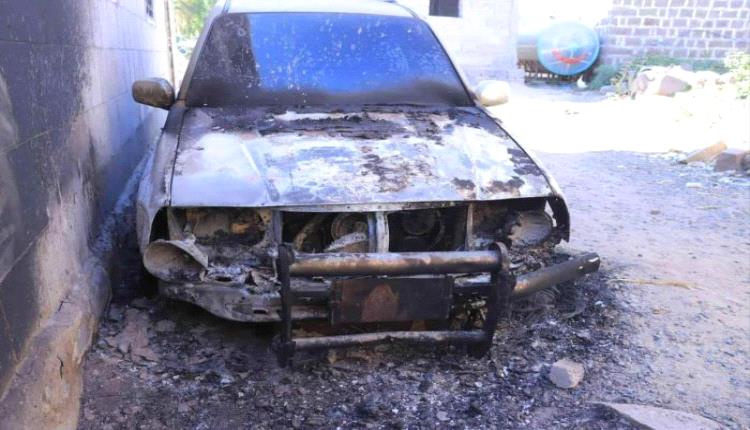 بعد أسابيع من استهداف منزله.. إحراق سيارة مواطن في إب