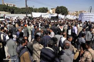 احتجاجات غاضبة في صنعاء تطالب برأس قيادي ارتكب جريمة مروعة
