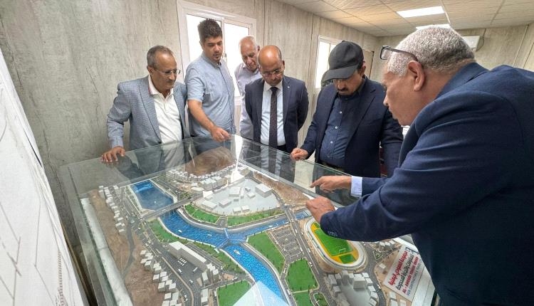 محافظ حضرموت يطلع على مستوى التنفيذ في مشروع خور المكلا "المرحلة الثانية"