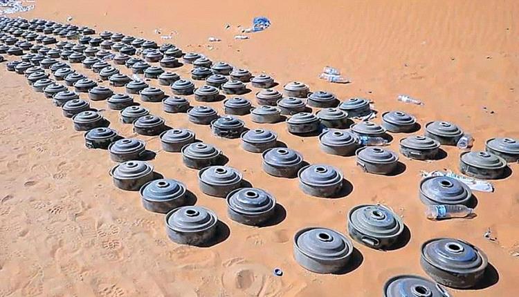 مسام ينجح في نزع 1,103 لغم حوثي خلال اسبوع