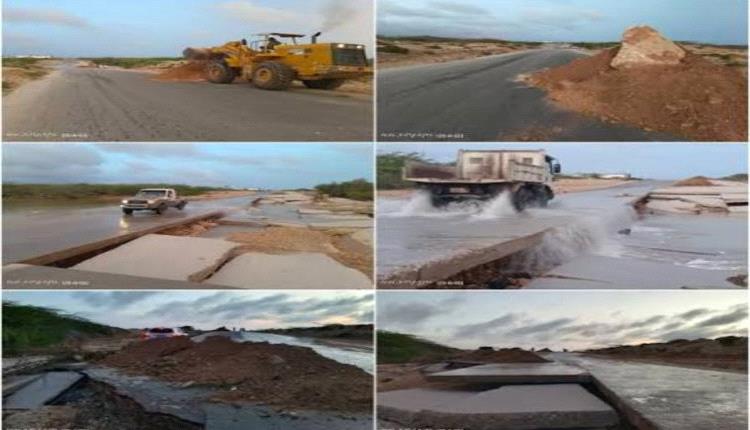 تحذير عاجل من المكلا والغيظة.. انهيار وشيك بجسر "بشار" والسلطات تقيم حاجزاً ترابياً لإنقاذ الأرواح