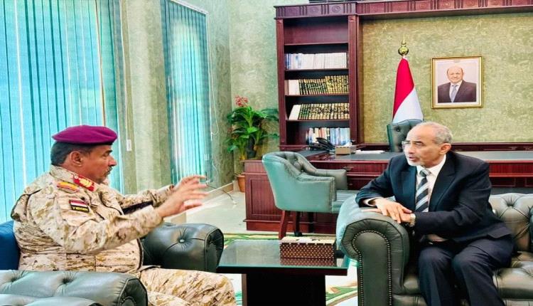 الصبيحي يلتقي قائد محور ابين ويؤكد على رفع الجاهزية 