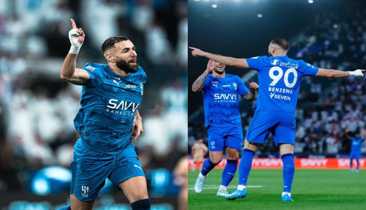 بنزيما يعادل أحد أرقام رونالدو وحمد الله في الدوري السعودي