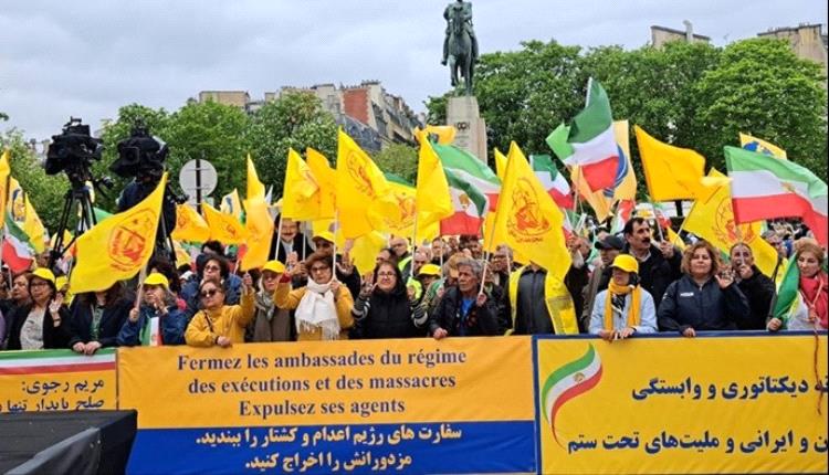 آلاف يتجمعون في باريس للتنديد بتصاعد الإعدامات في إيران