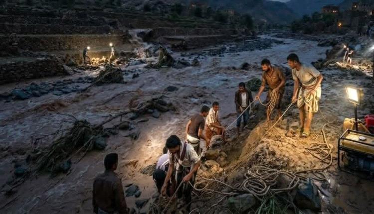 بالاسماء: فاجعة تهز ذمار.. السيول تبتلع 7 نساء مع مدرجات زراعية