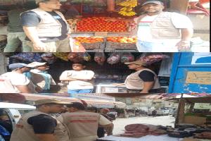 حملة ميدانية لضبط الأسواق في مديرية التواهي