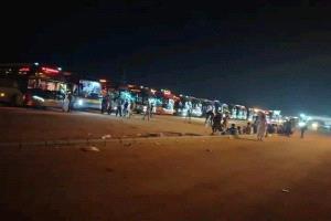 طوابير خانقة في منفذ الوديعة