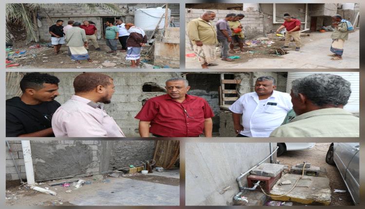 مؤسسة مياه عدن تواصل حملاتها المكثفة لحل مشكلة اختلاط مياه الشرب بخورمكسر 