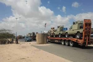 تعزيزات عسكرية كبيرة من درع الوطن تصل عدن