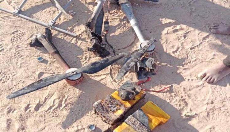 القوات الحكومية تسقط طائرة معادية في الجوف 