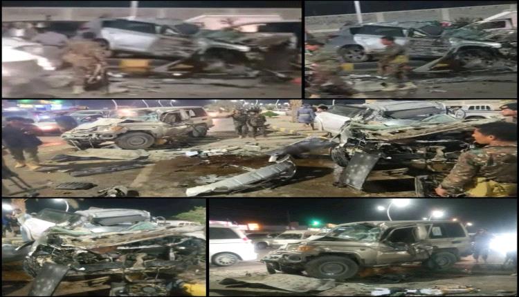 بالصور.. حادث شنيع في مأرب يسفر عن قتلى وجرحى