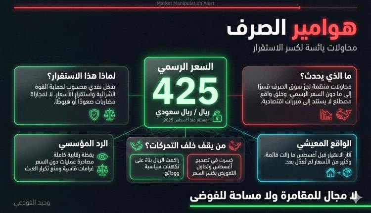 خبير اقتصادي يكشف الجهات الساعية لزعزعة الصرف ونسف الاستقرار النقدي.. ولماذا يفشلون؟ 