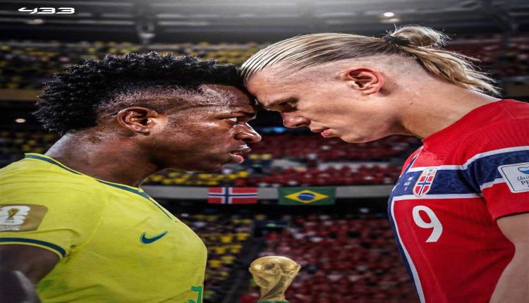 الموعد والقنوات الناقلة لمباراة البرازيل والنرويج في كأس العالم