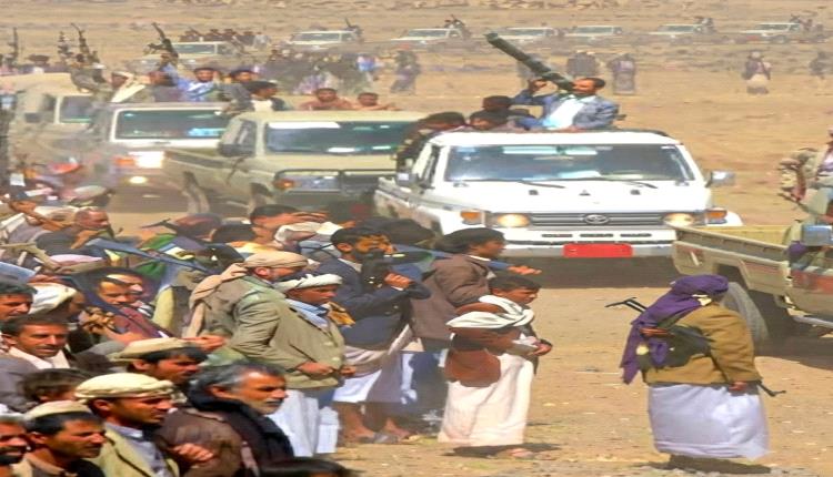 الحوثي يدفع بالدبابات والصواريخ و128 قبلية تحشد لجبهة فدغم