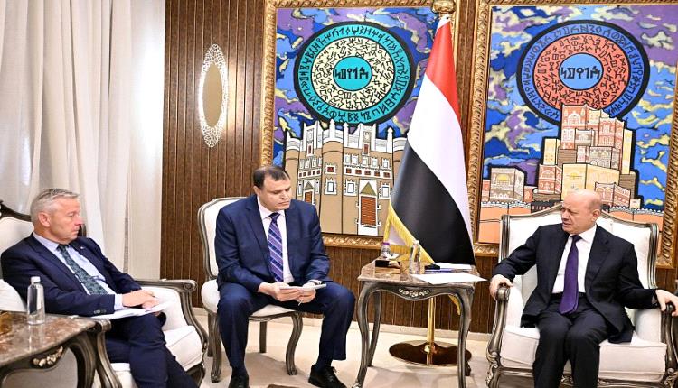 العليمي للبرلمان الأوروبي: ردع إرهاب الحوثي وإيران مفتاح استقرار المنطقة وحماية الملاحة الدولية