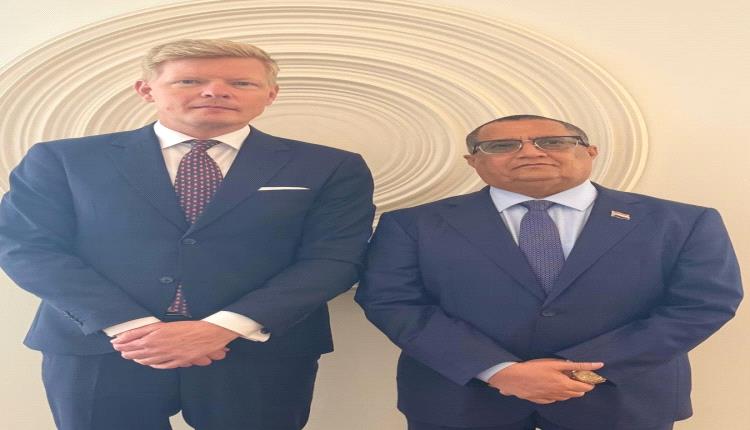 الخُبجي يبحث مع غروندبرغ التطورات على الساحة ويؤكد تمسك بقضية الجنوب 