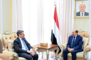شائع يستقبل السفير الأمريكي ويؤكد على مواجهة الحكومة للتحديات