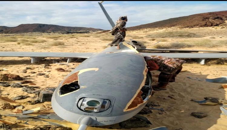 تحطم طائرة بدون طيار في أبين مجهولة الهوية