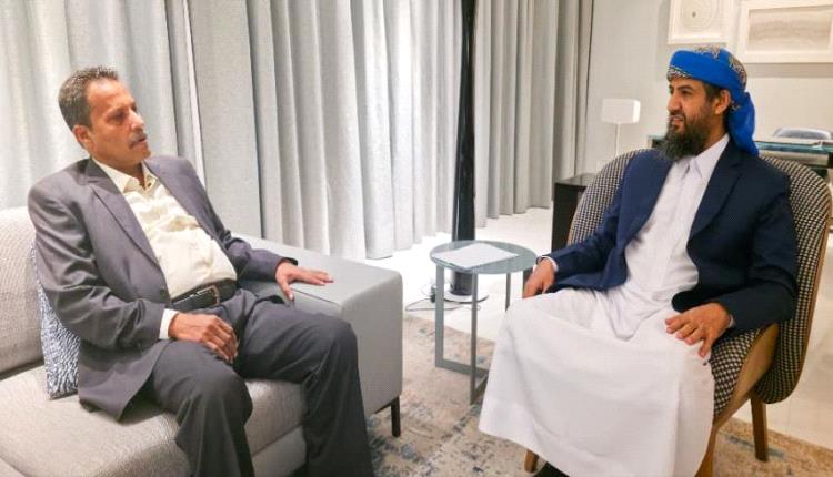 المحرمي يشدد على إنهاء الجبايات في لقاءه بمحافظ أبين