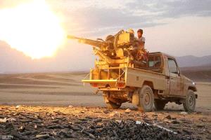 القوات الحكومية تكسر هجوم حوثي واسع والطيران يتدخل في معقل عبدالملك