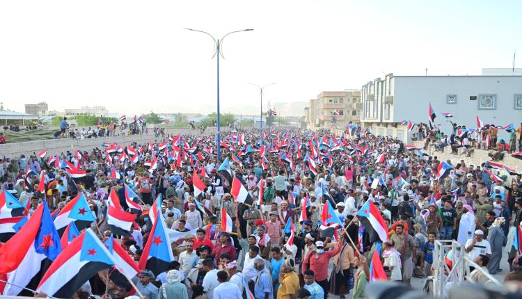 مليونية سيئون تؤكد تمسك أبناء حضرموت بالمشروع الوطني الجنوبي