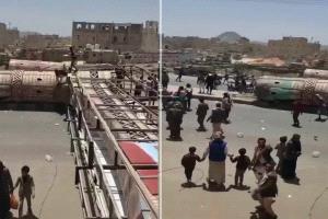 صنعاء.. سقوط جسر حديدي فوق رؤوس المواطنين يخلف إصابات